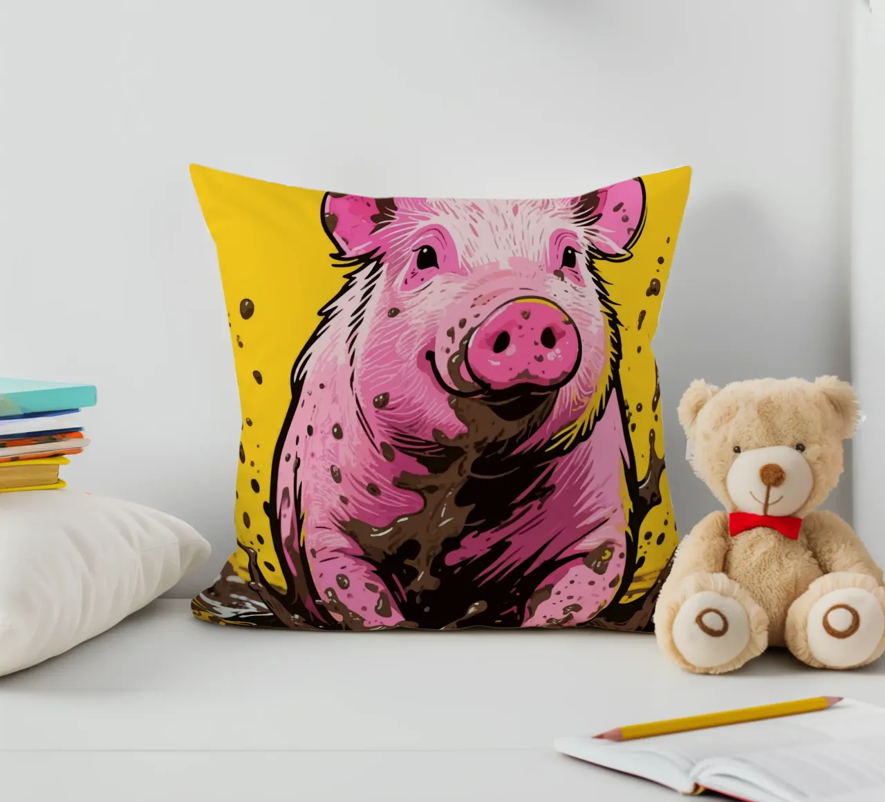 Maiale di fango cuscino da knowledge