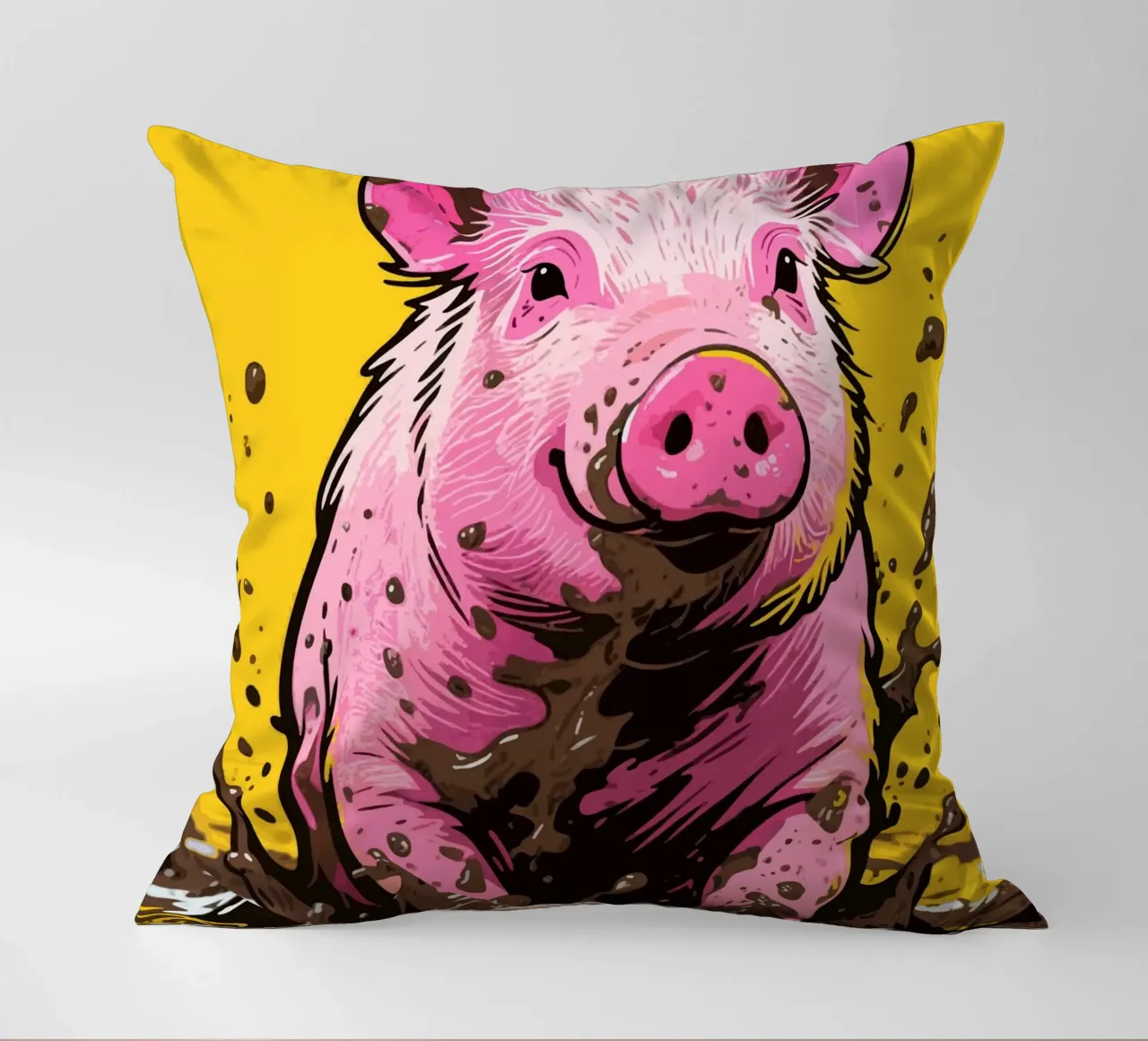 Maiale di fango cuscino da knowledge