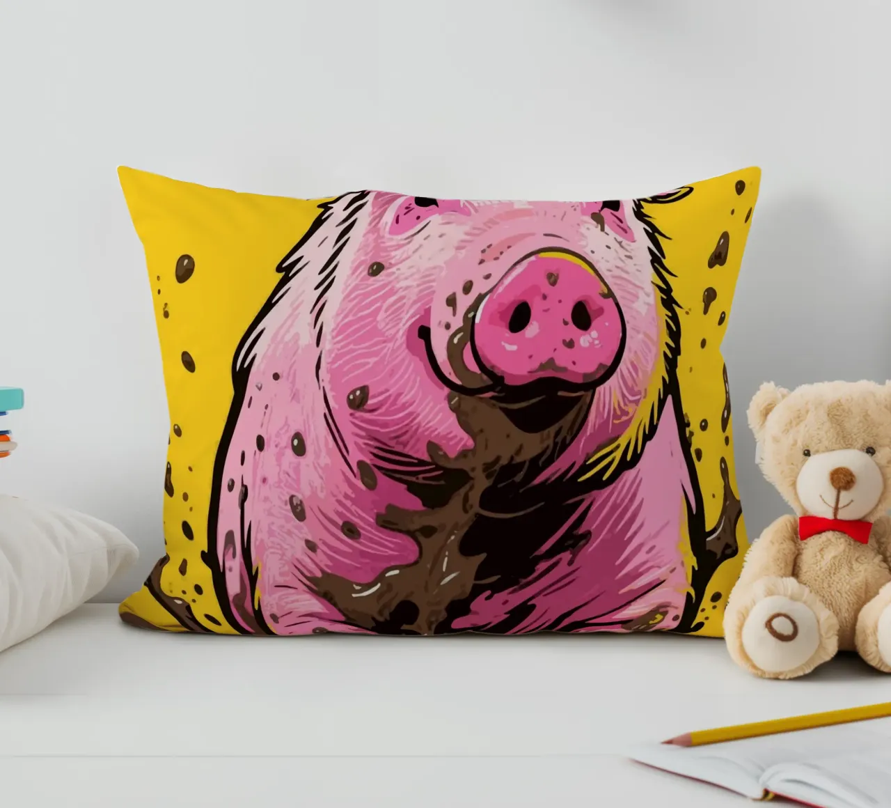 Maiale di fango cuscino da knowledge