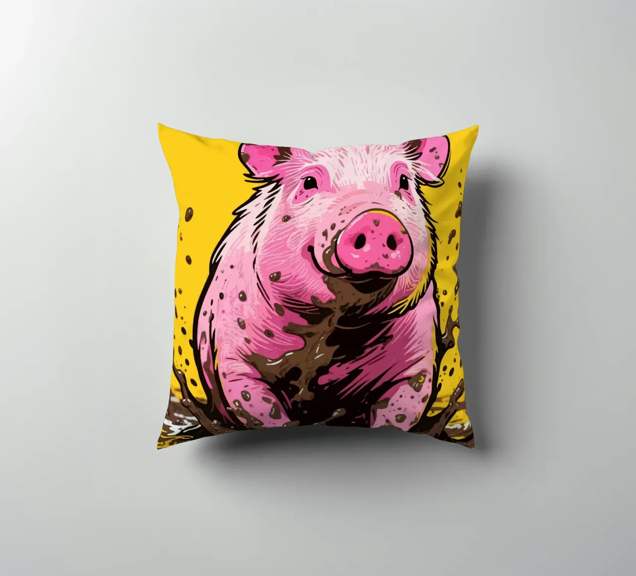 Maiale di fango cuscino da knowledge