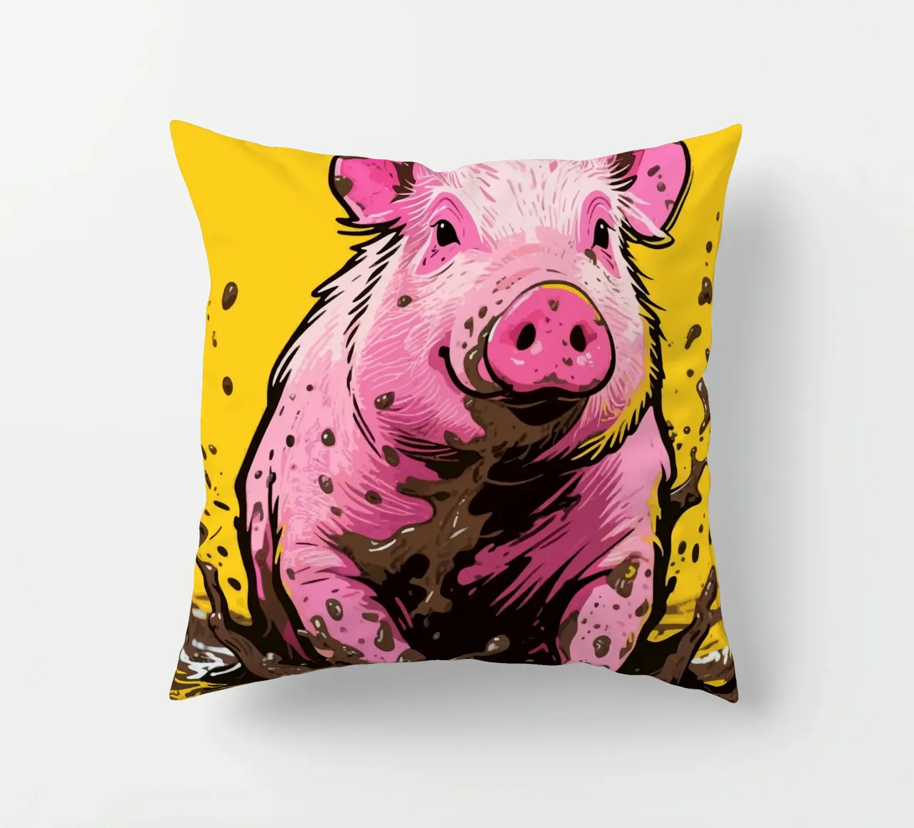 Maiale di fango cuscino da knowledge