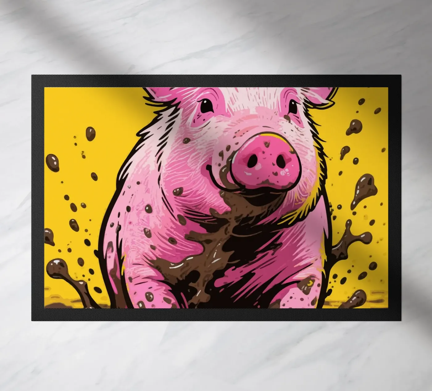 Mud Pig doormat by knowledge