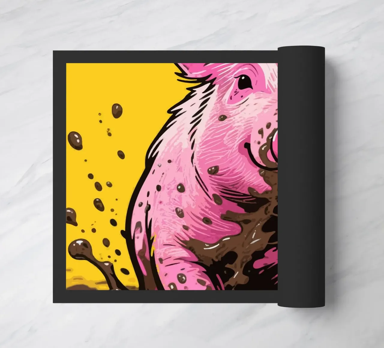 Maiale di fango zerbino da knowledge