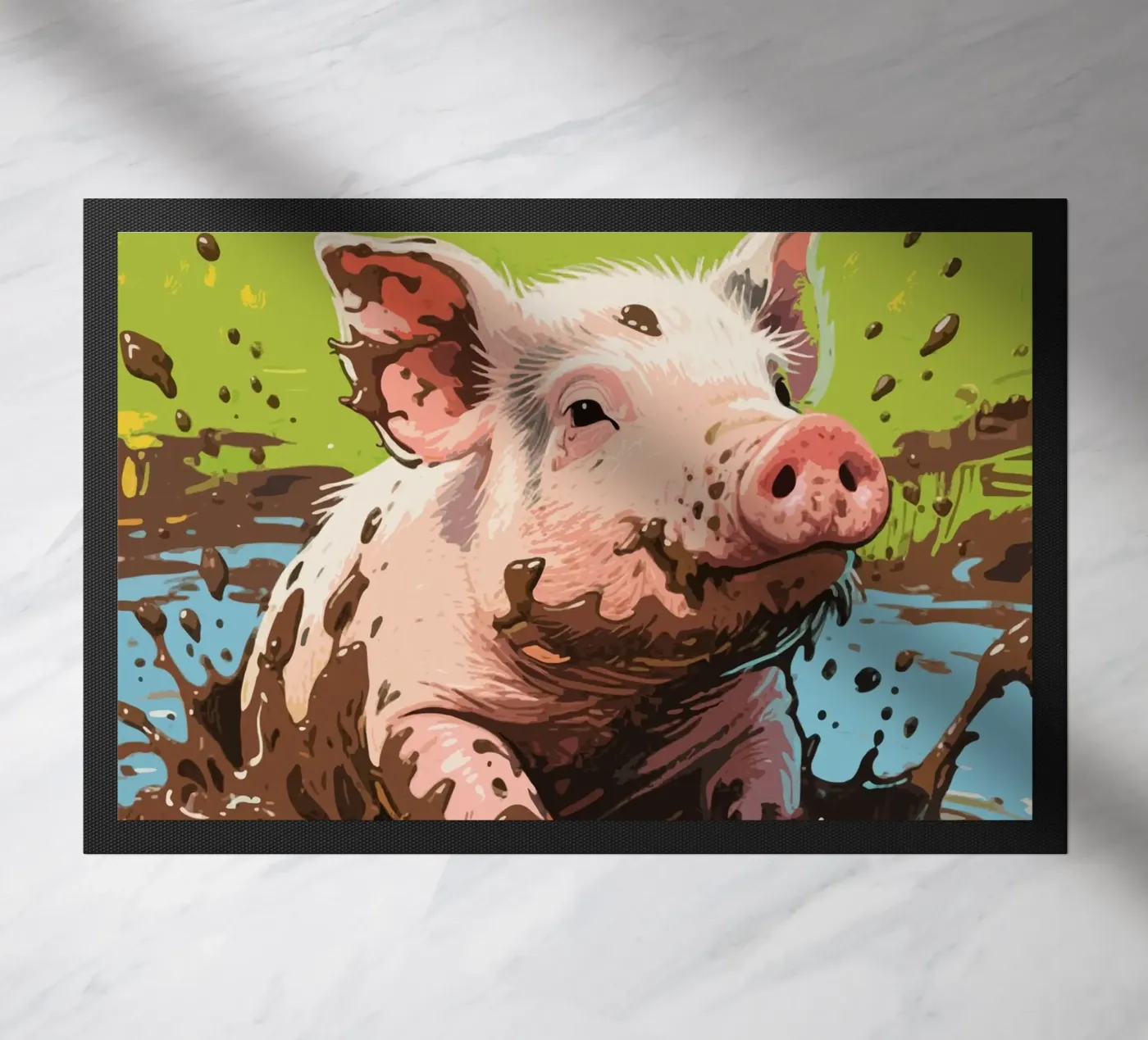 Fango di maiale zerbino da knowledge