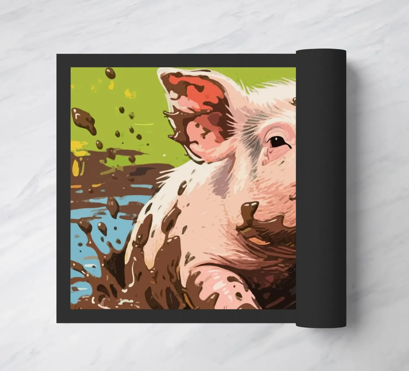 Fango di maiale zerbino da knowledge