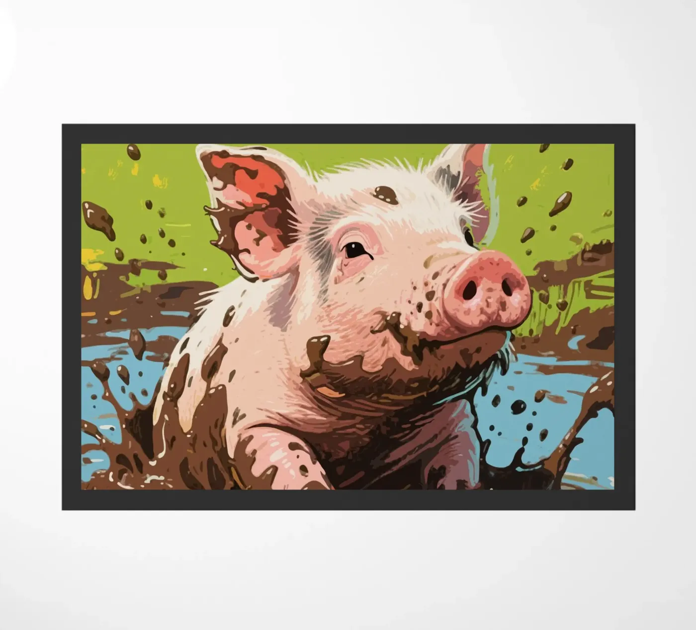 Fango di maiale zerbino da knowledge