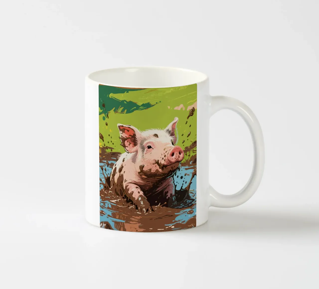 Fango di maiale tazza in ceramica da knowledge