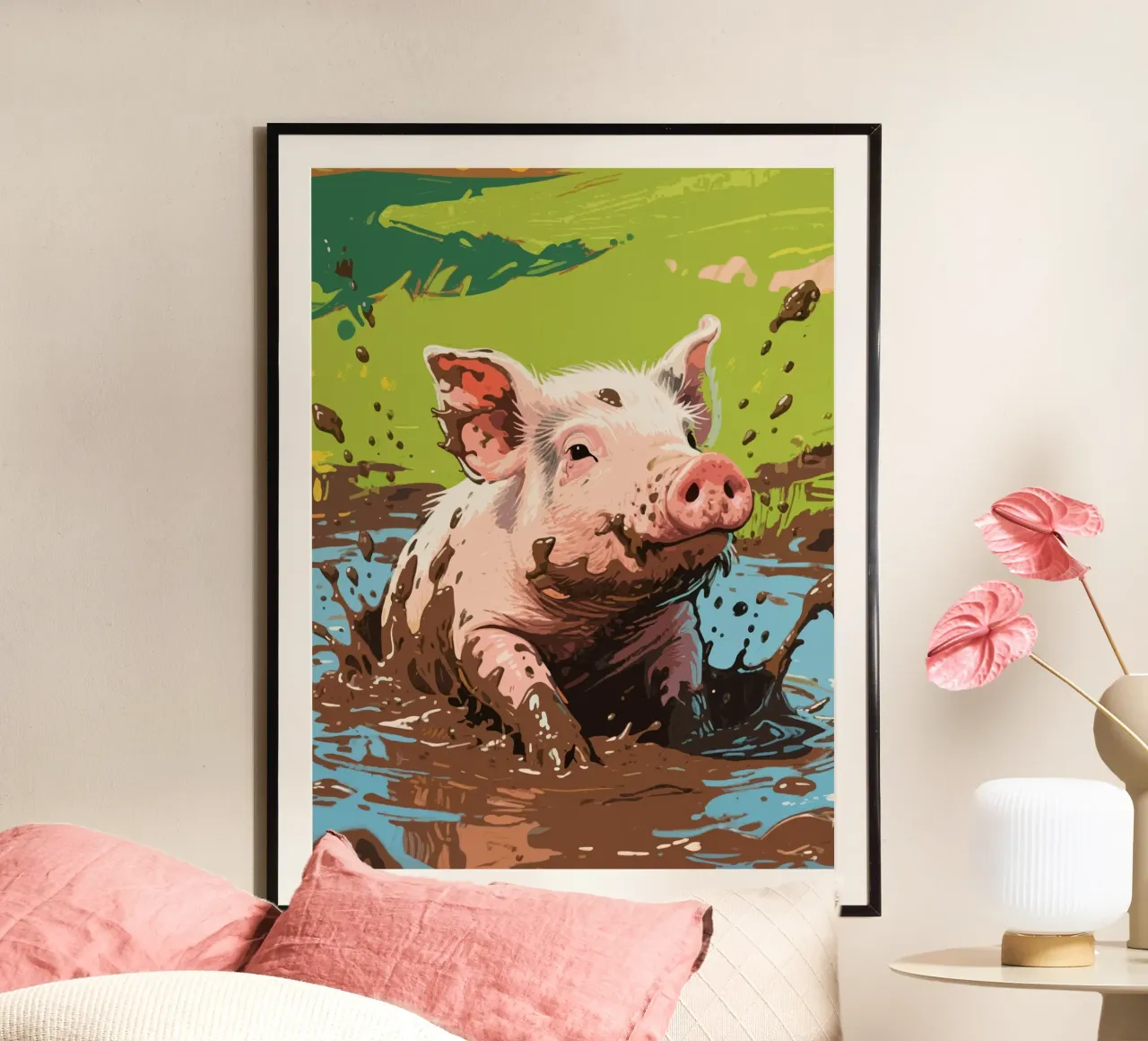 Fango di maiale poster da knowledge