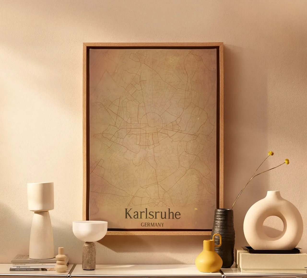 Karlsruhe GERMANY tela con Cornice a cassetta da WorldPrint