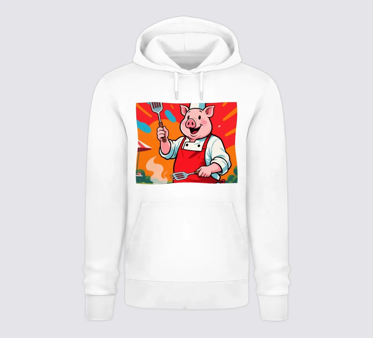 Divertente Piggy Chef felpa con cappuccio da knowledge