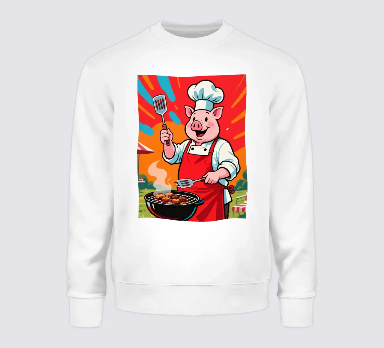 Divertente Piggy Chef felpa da knowledge