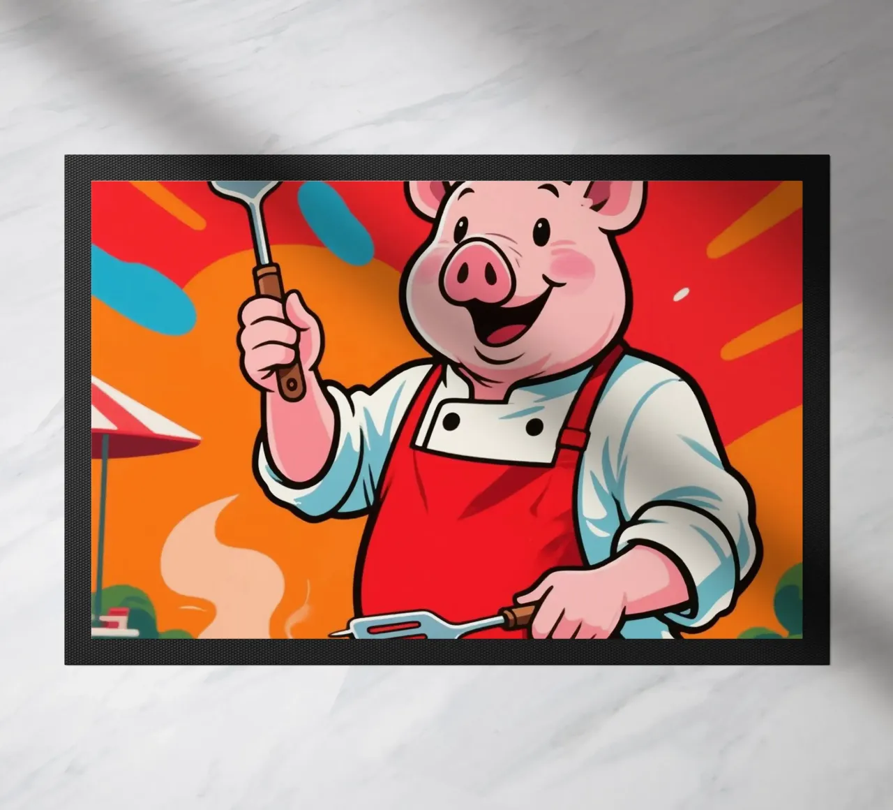 Divertente Piggy Chef zerbino da knowledge