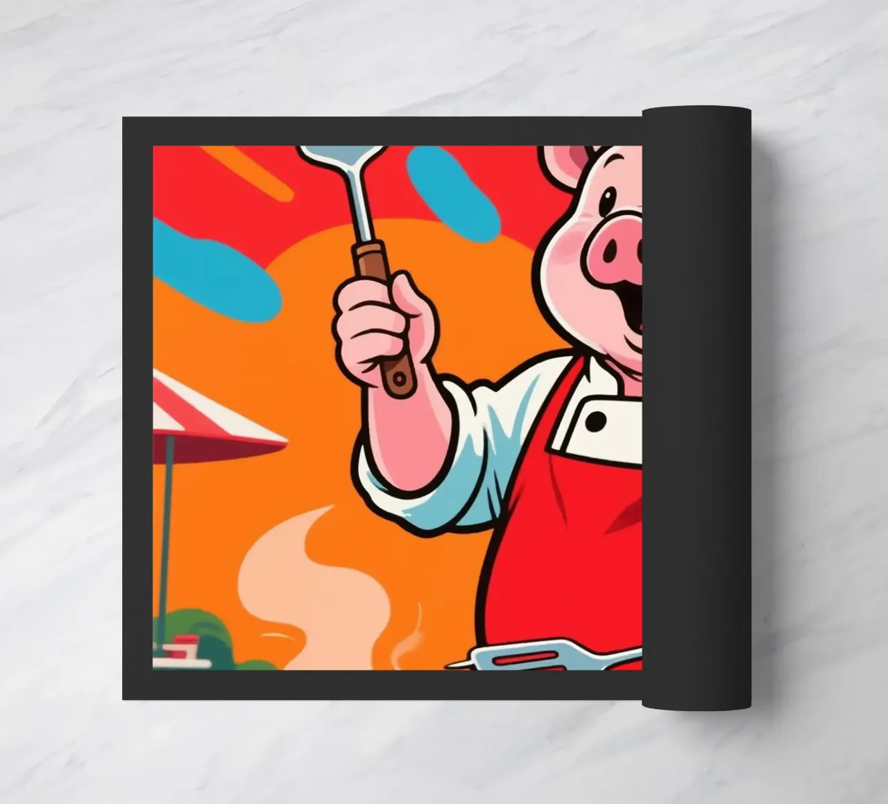 Divertente Piggy Chef zerbino da knowledge