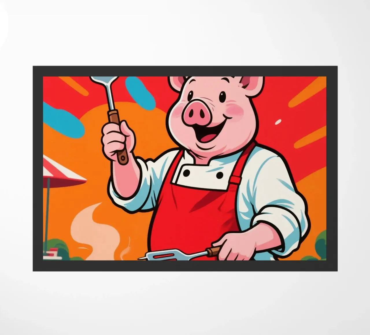 Divertente Piggy Chef zerbino da knowledge