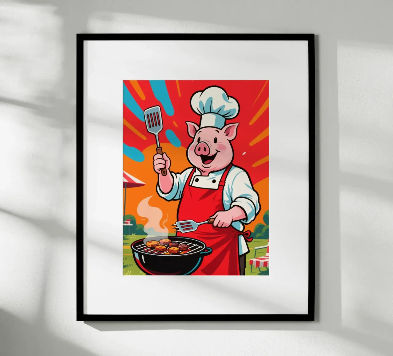 Divertente Piggy Chef poster da knowledge