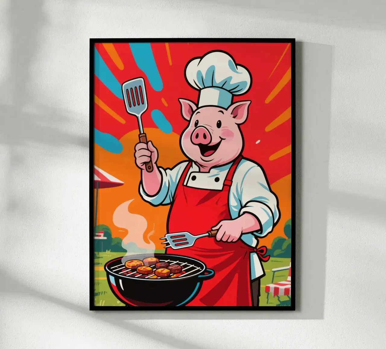 Divertente Piggy Chef poster da knowledge