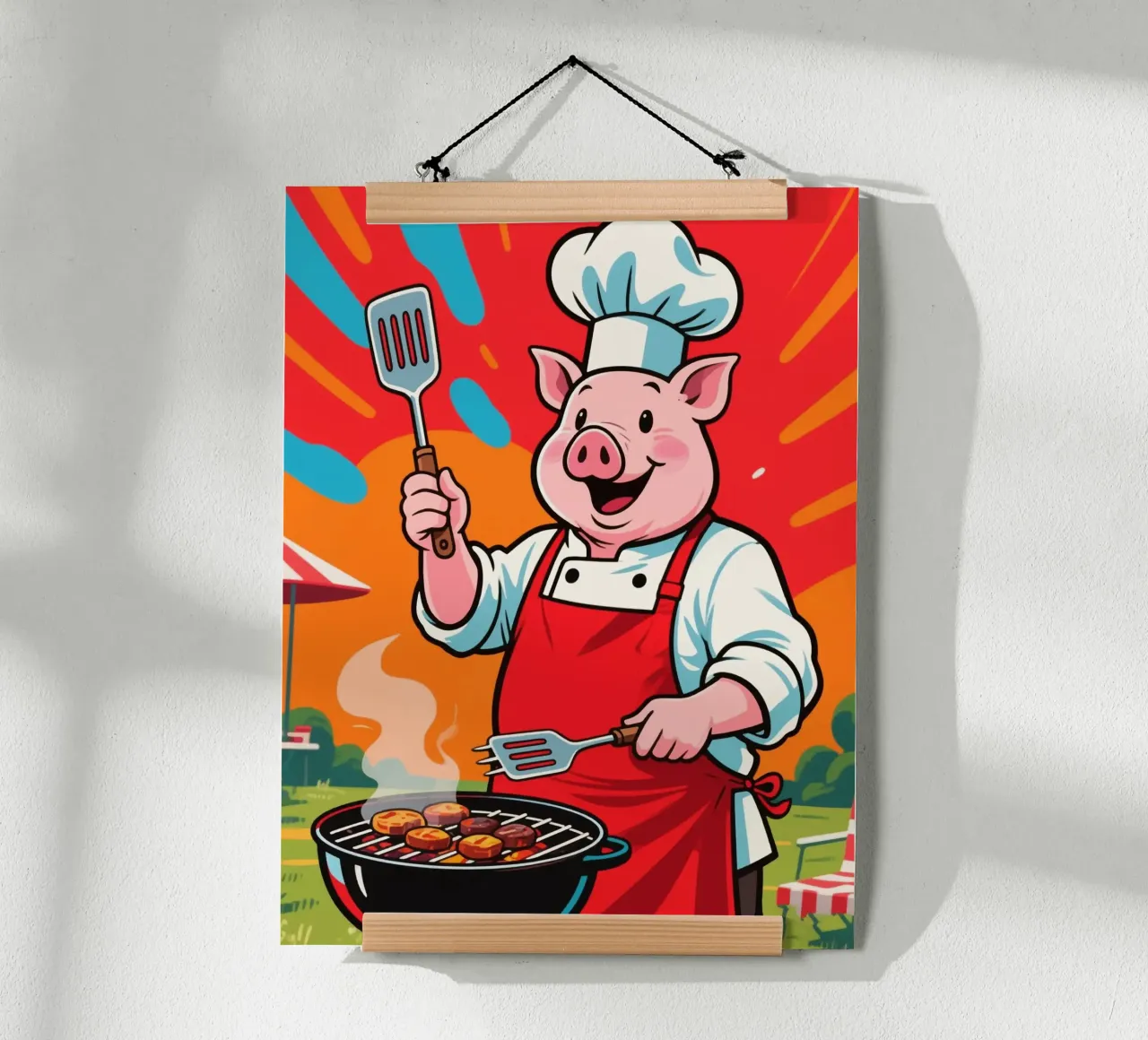 Divertente Piggy Chef poster da knowledge