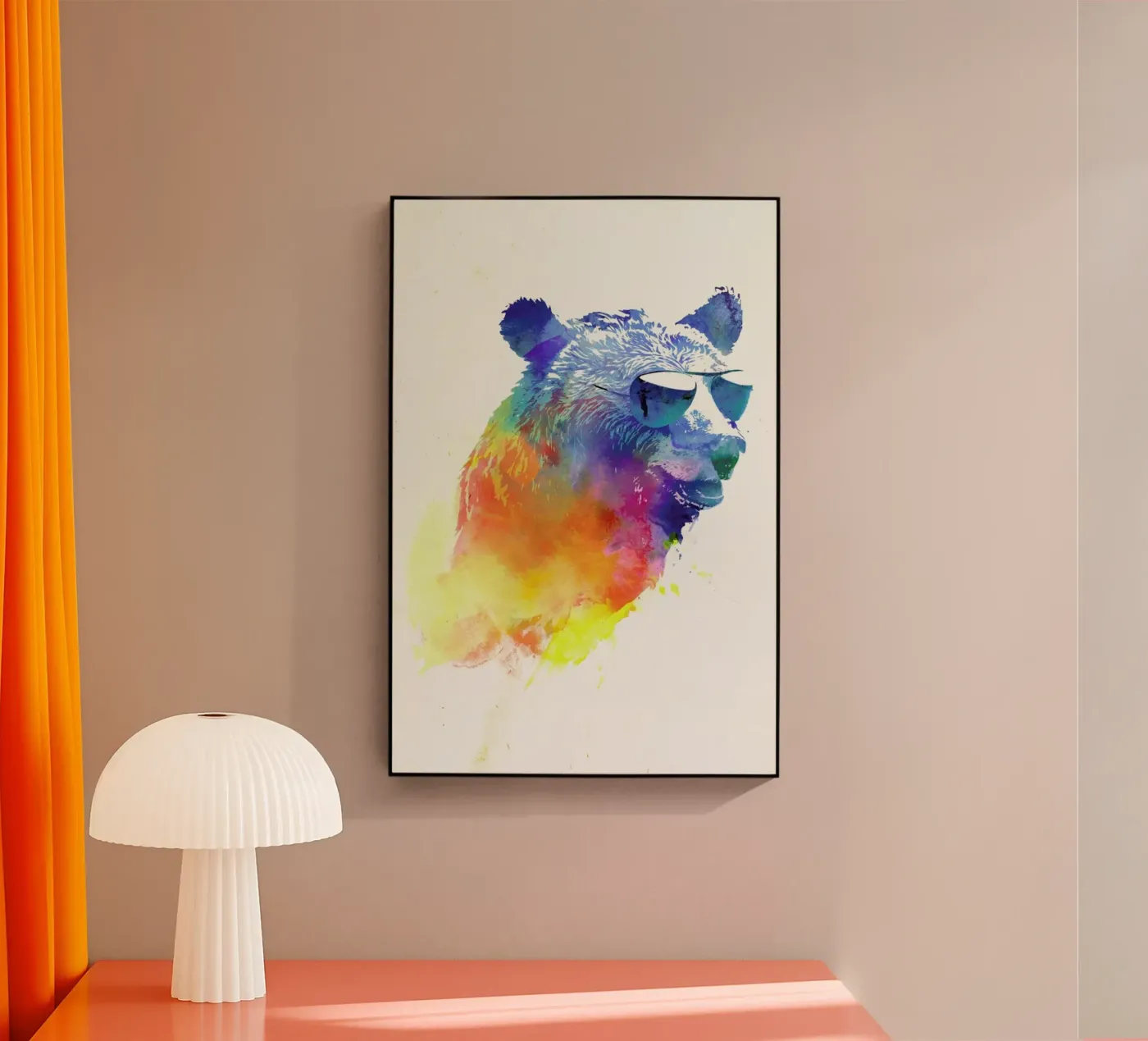 Sunny Bear acryl van Róbert Farkas