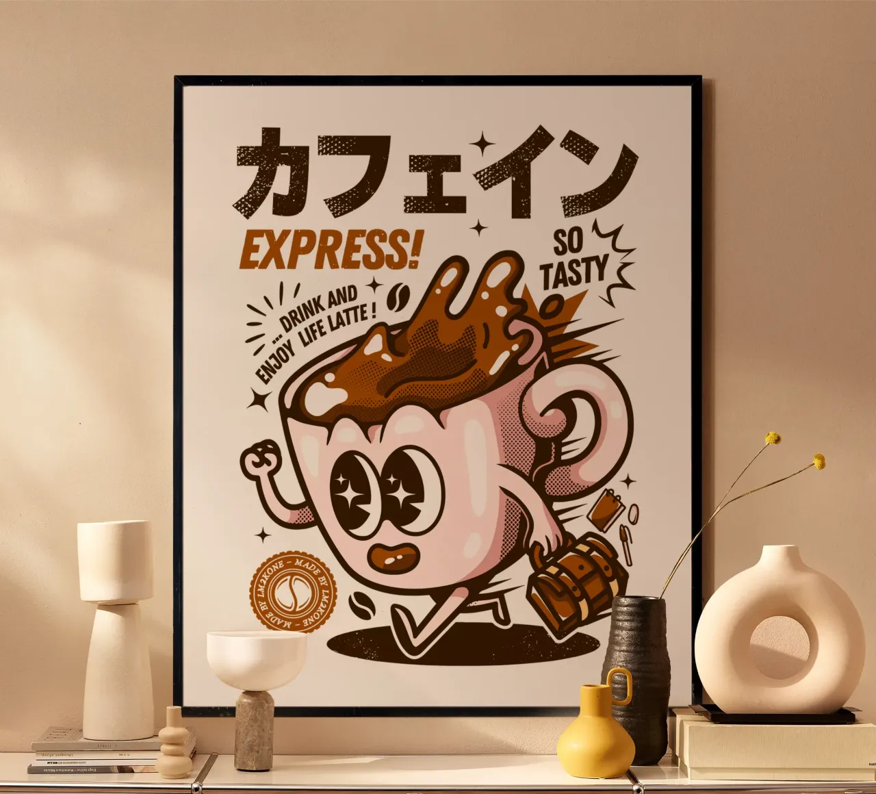 Funny Caffeine Express hahnemühle by LM2KONE