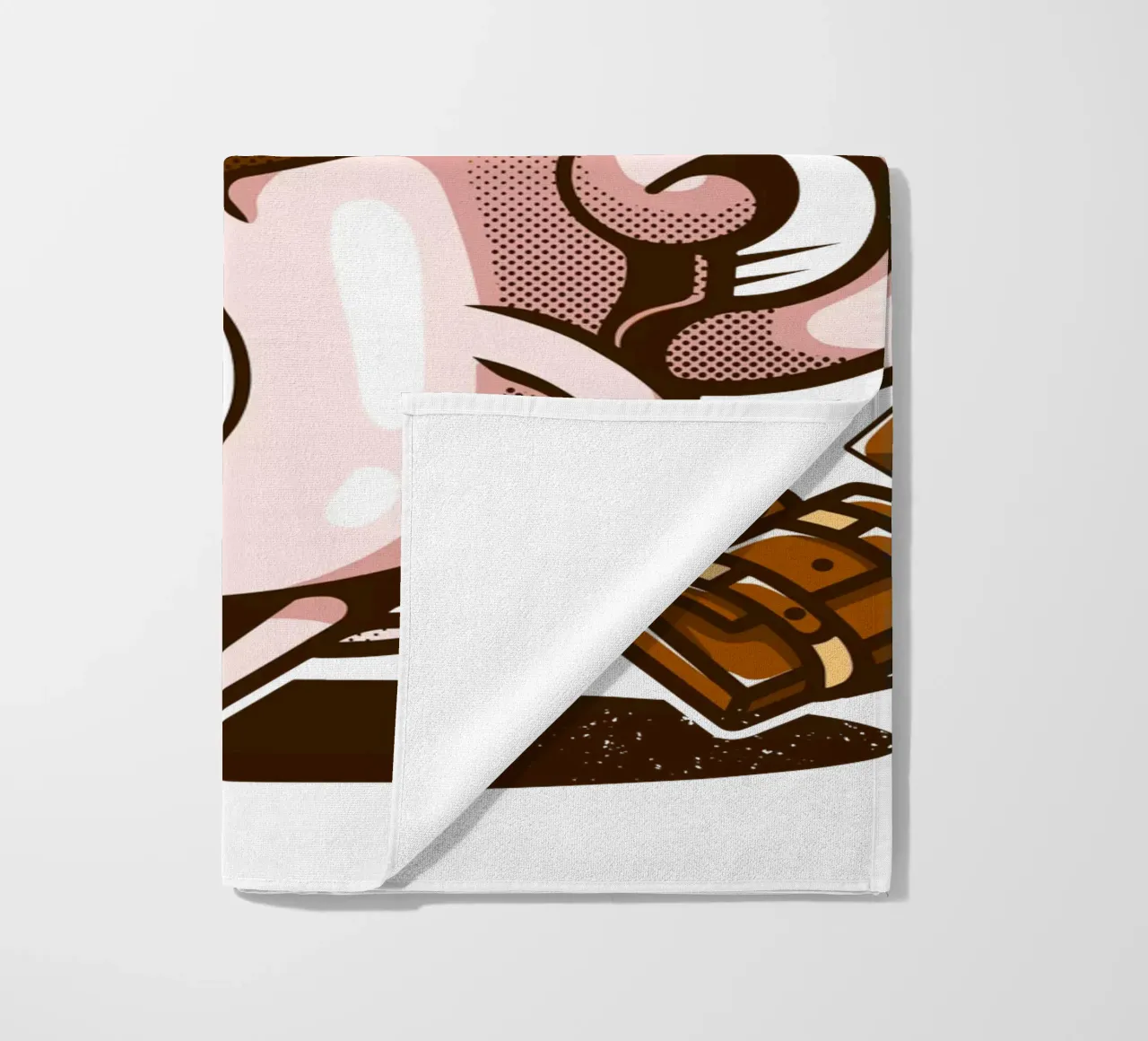Funny Caffeine Express beach towel by LM2KONE