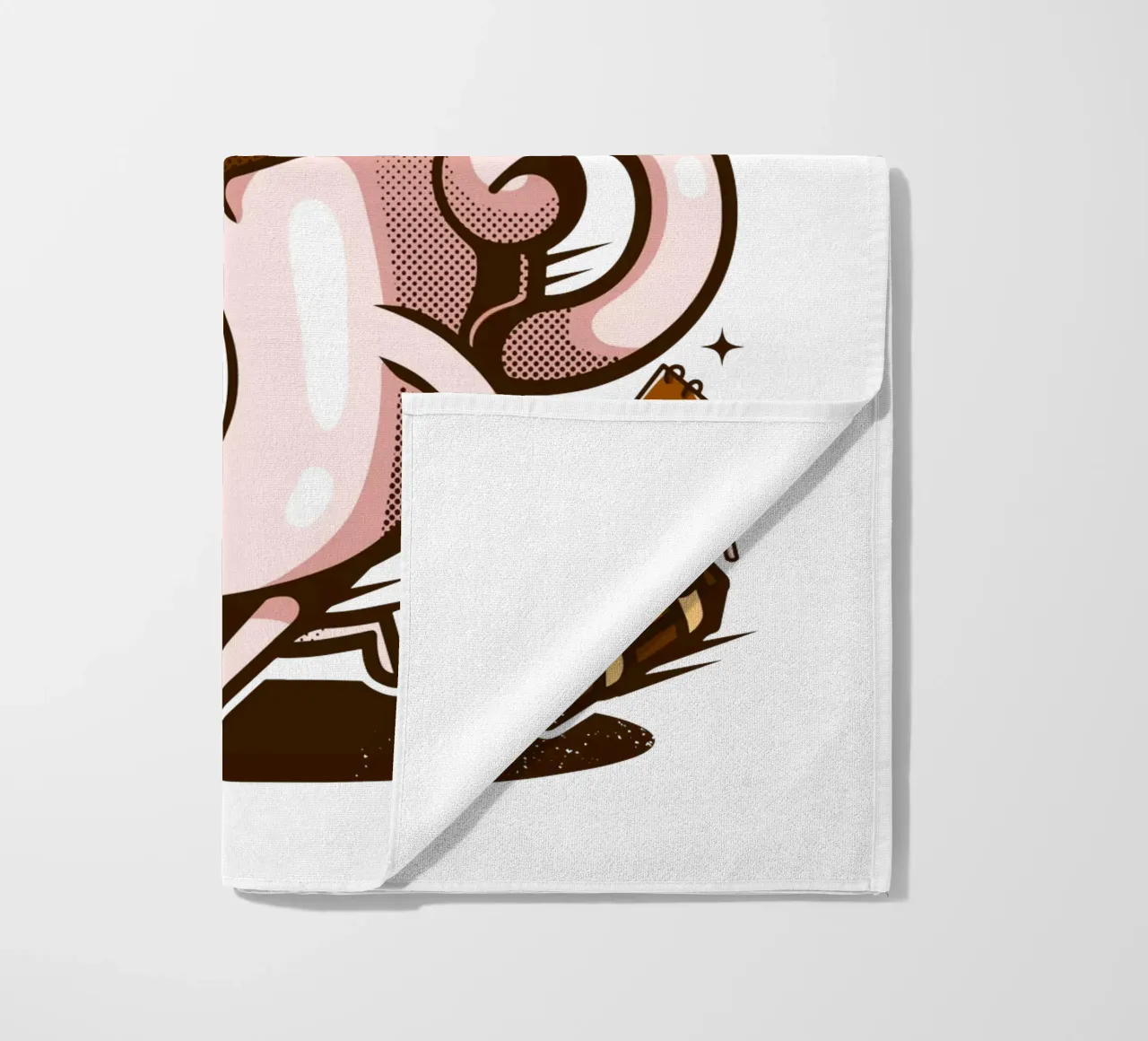 Funny Caffeine Express beach towel by LM2KONE