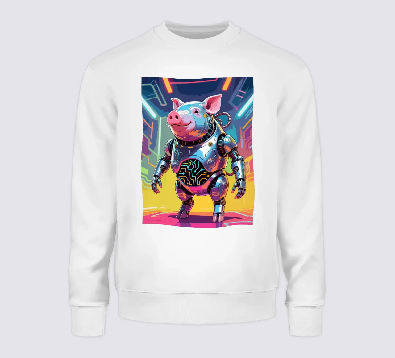 Cyborg Piggy felpa da knowledge