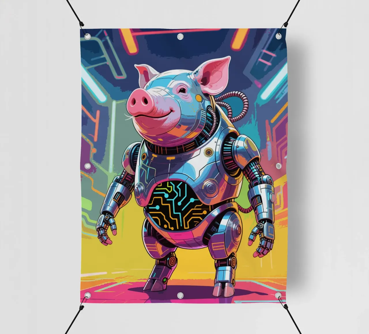 Cyborg Piggy telo in pvc da knowledge