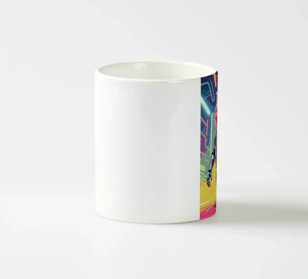 Cyborg Piggy tazza in ceramica da knowledge