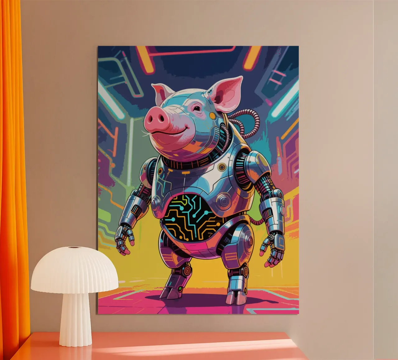Cyborg Piggy poster da knowledge