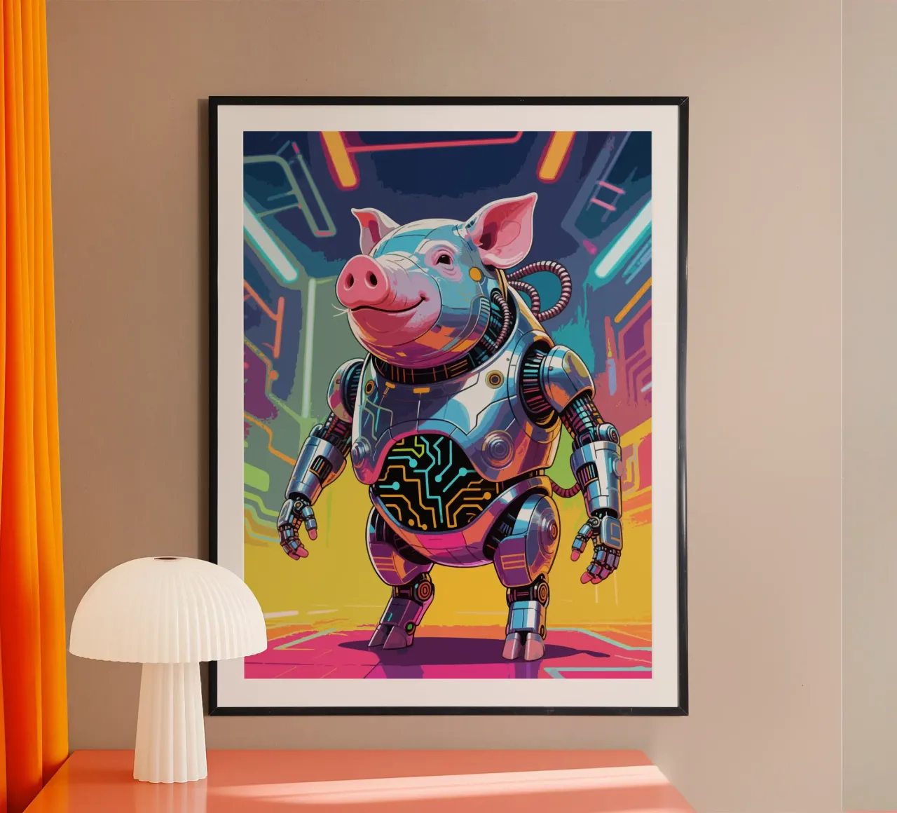 Cyborg Piggy poster da knowledge