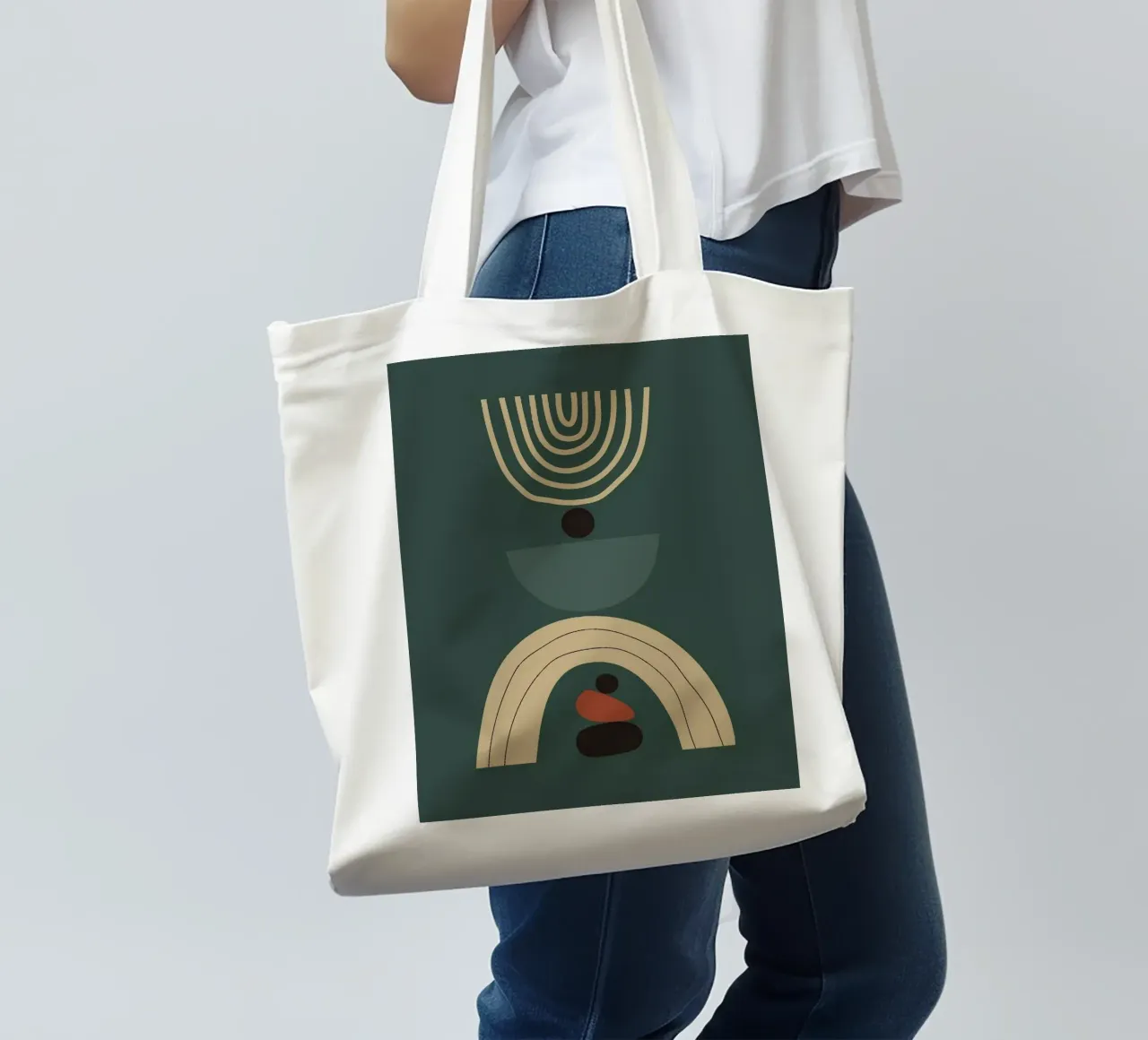 circle line shape balance borsa in juta da melts