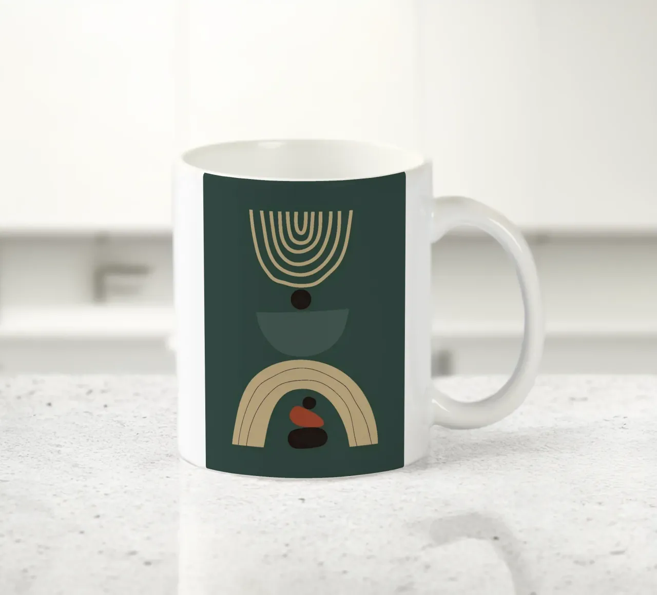 circle line shape balance tazza in ceramica da melts
