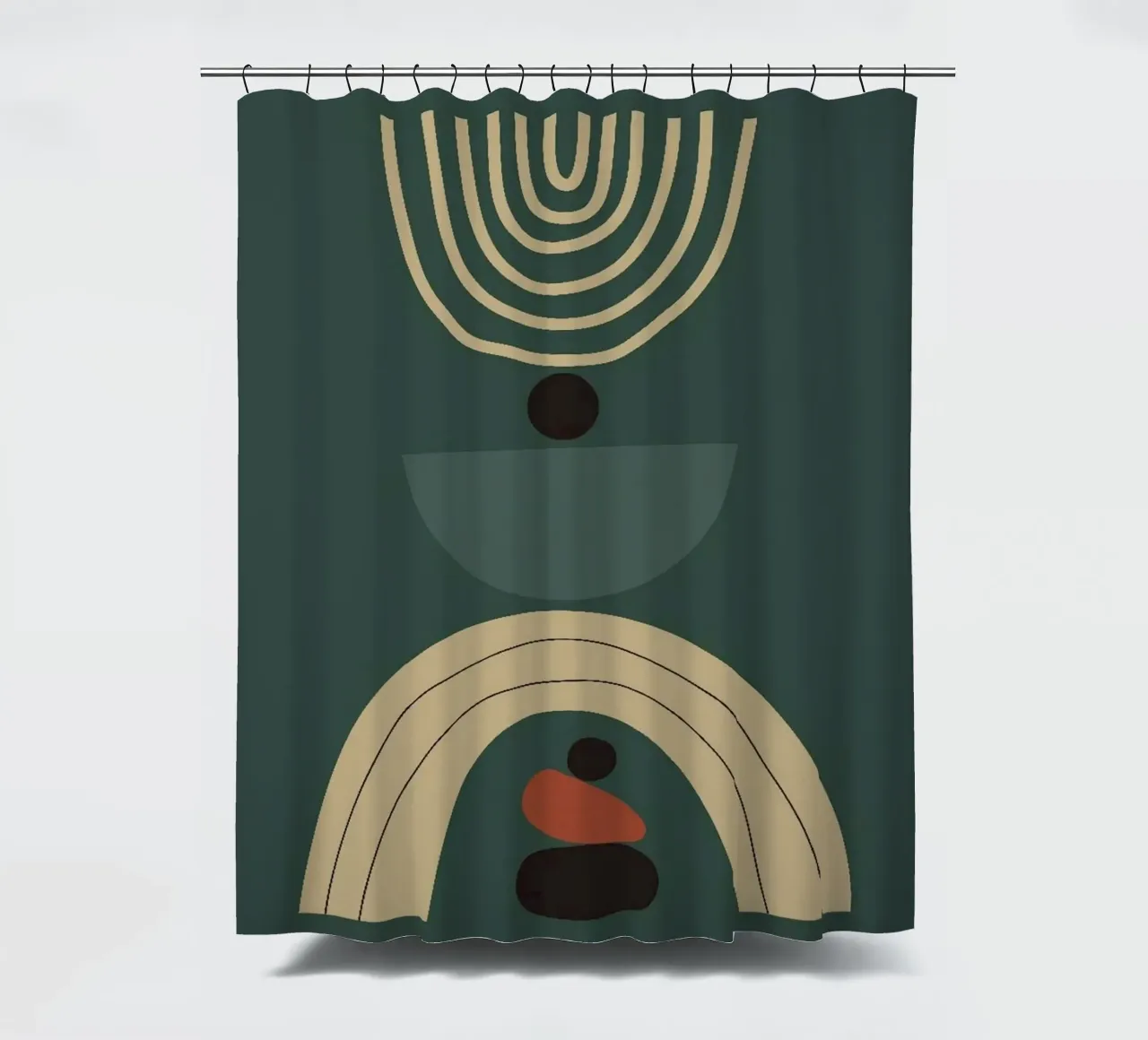 circle line shape balance tenda da doccia da melts