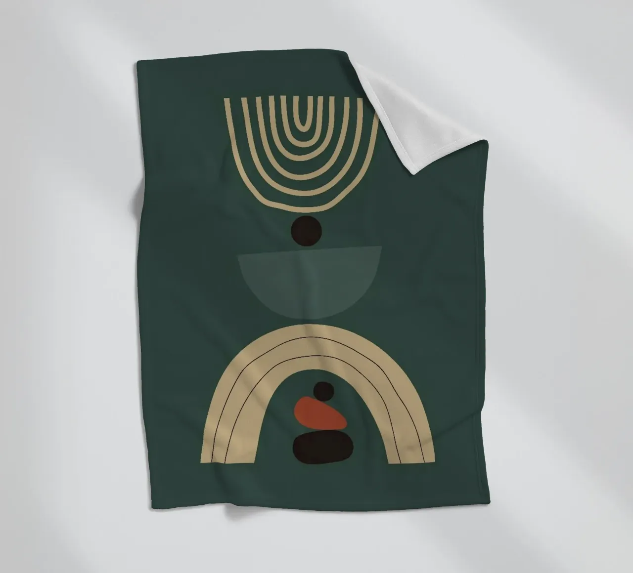 circle line shape balance coperta in pile da melts