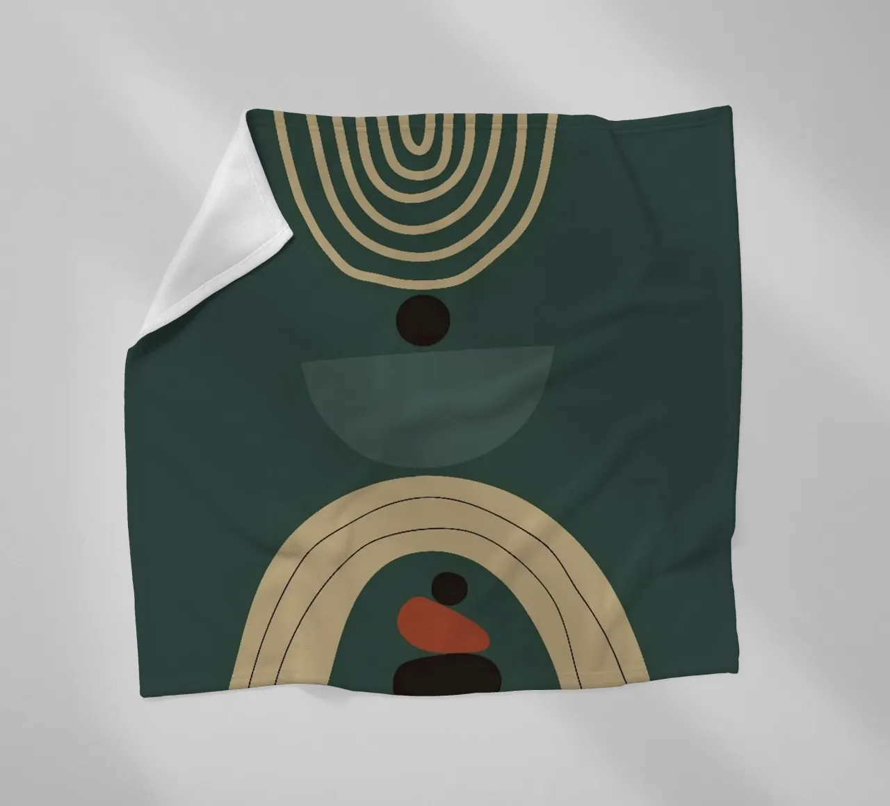 circle line shape balance coperta in pile da melts