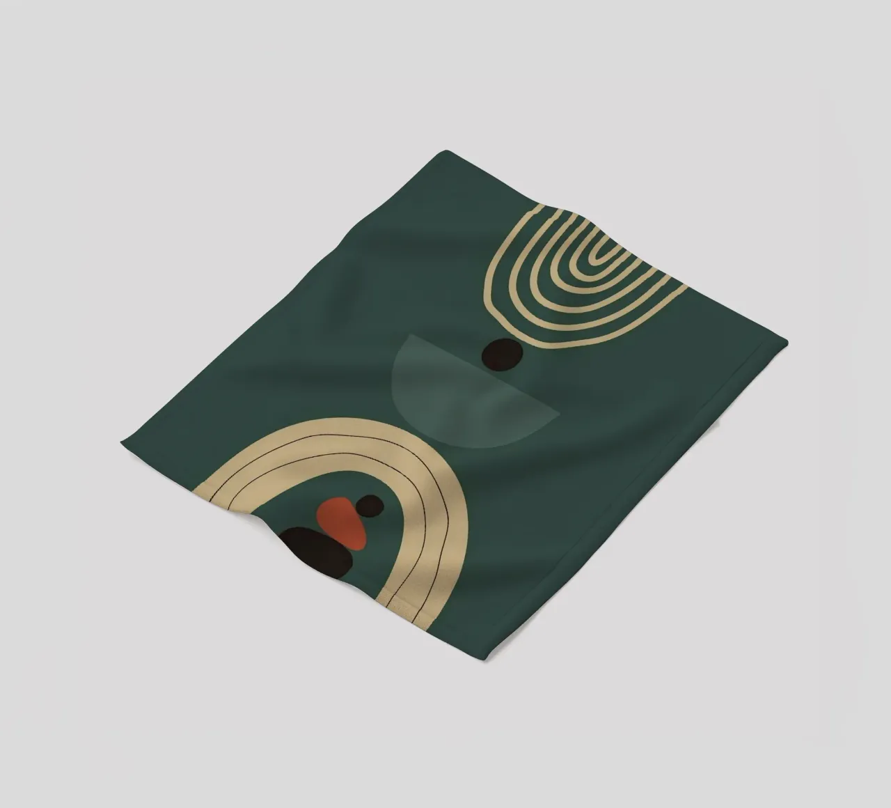 circle line shape balance coperta in pile da melts
