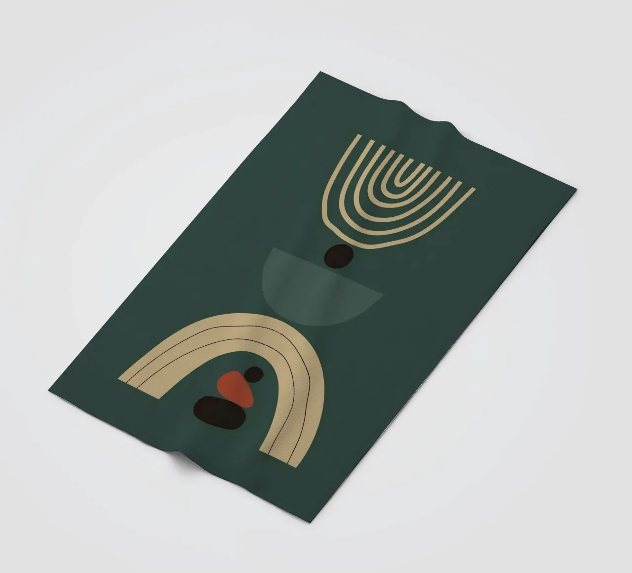 circle line shape balance coperta in pile da melts