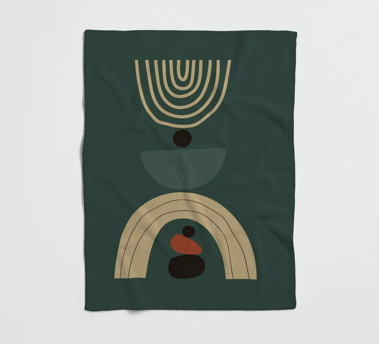 circle line shape balance coperta in pile da melts