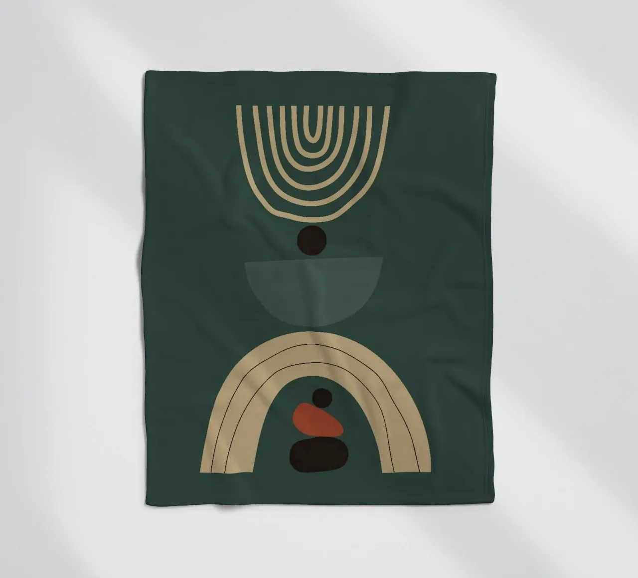 circle line shape balance coperta in pile da melts