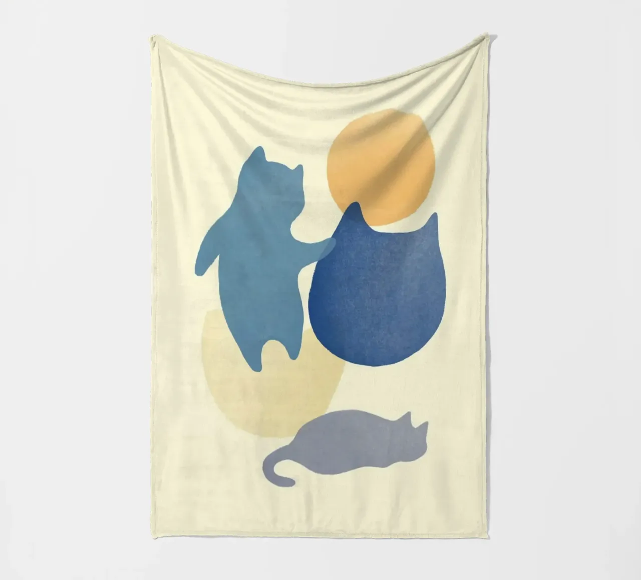 cat shape in color coperta in pile da melts
