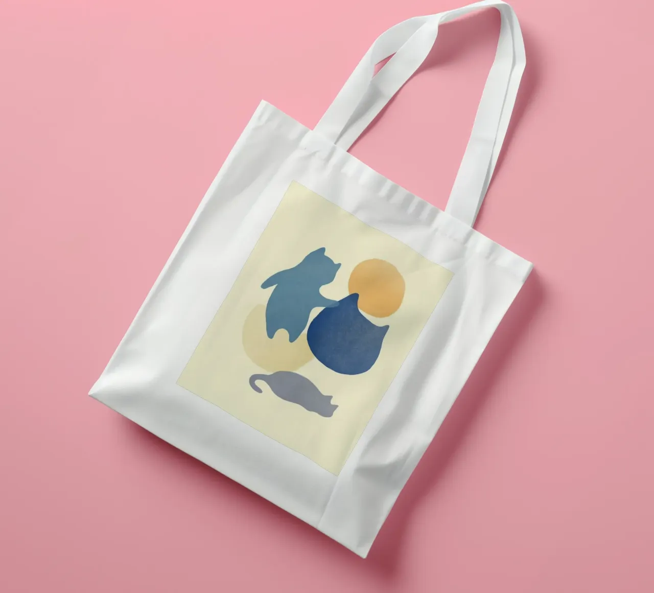 cat shape in color borsa in juta da melts
