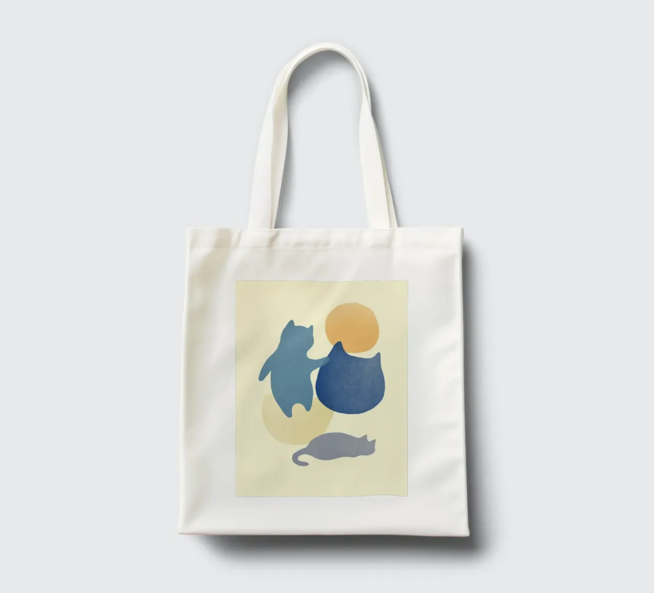 cat shape in color borsa in juta da melts