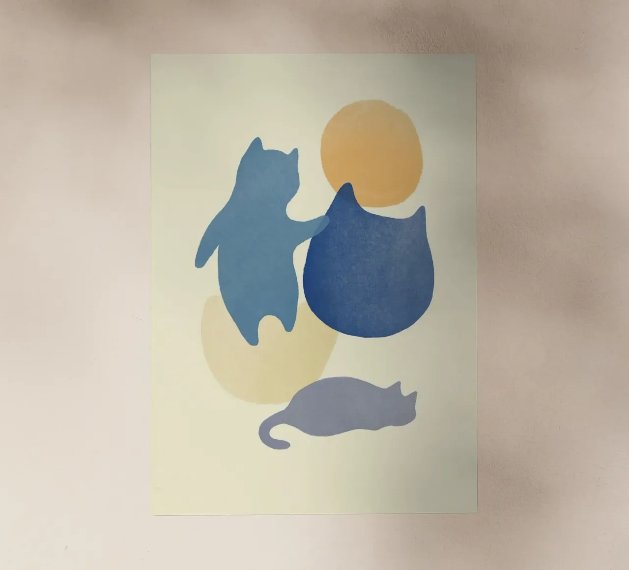cat shape in color pellicola backlit da melts