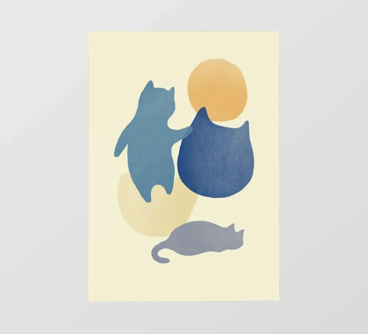 cat shape in color pellicola backlit da melts