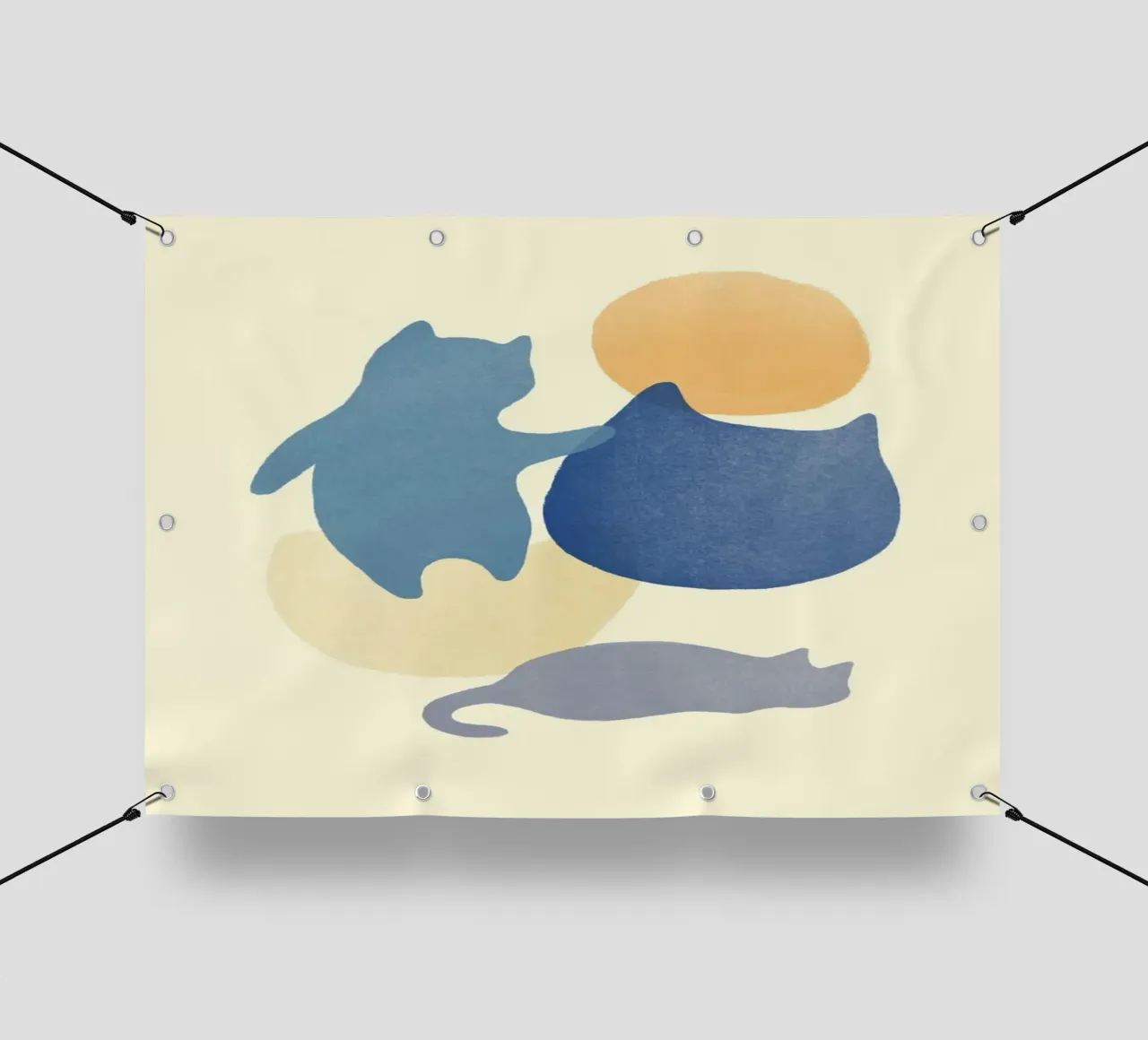 cat shape in color telo in pvc da melts