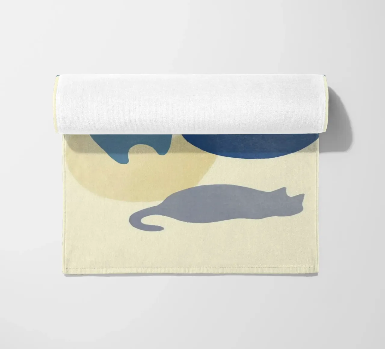 cat shape in color telo mare da melts