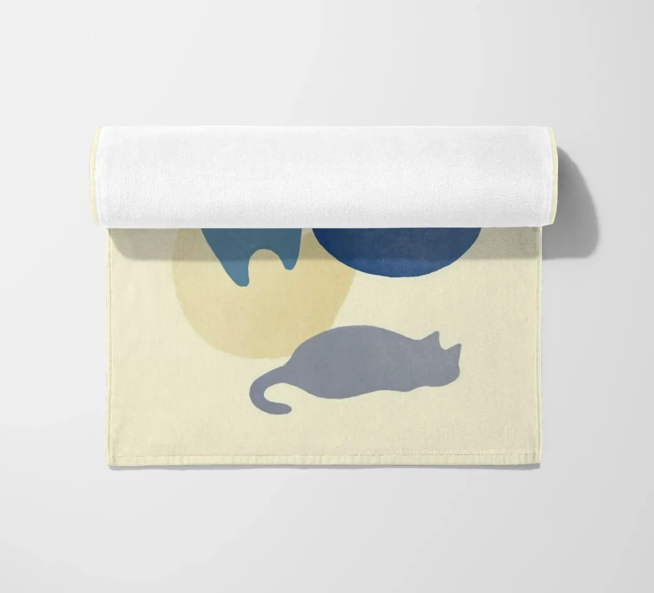 cat shape in color telo mare da melts