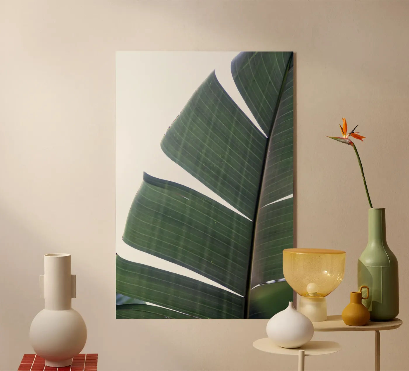 Bananenblatt Acryl-Glas von Earthly Visions