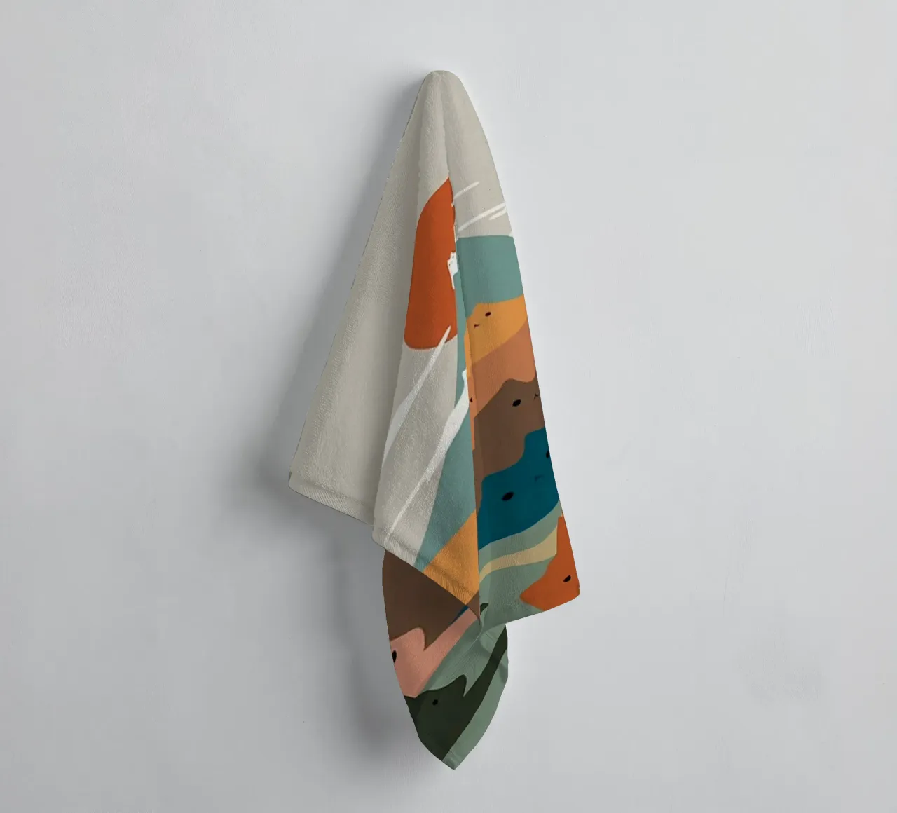 cat shape mountain asciugamano da bagno da melts
