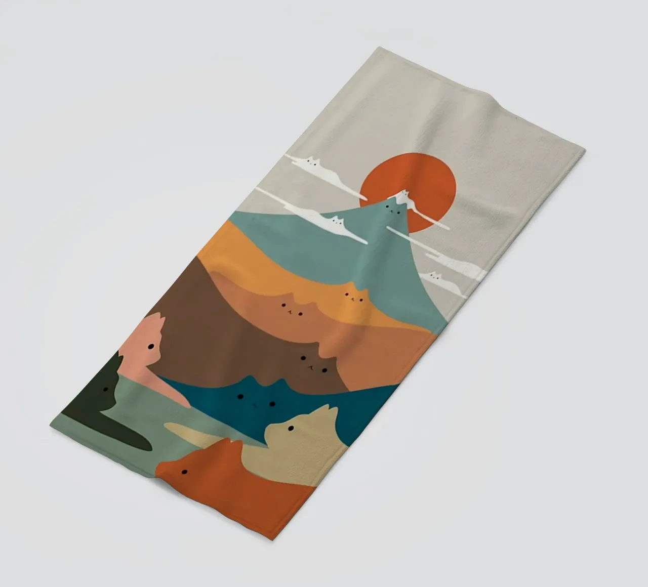 cat shape mountain telo mare da melts